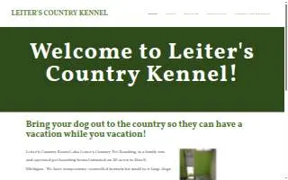 Leiter's Country Kennel website