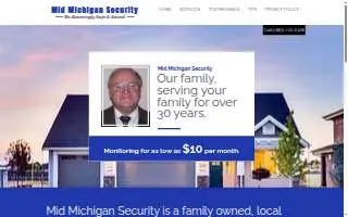 Mid Michigan Security Systems website