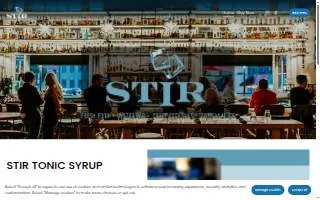 STIR Craft Cocktails website