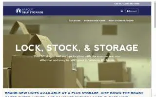 Barclay Self Storage website