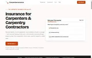 Carpenter Insurance of Muskegon website
