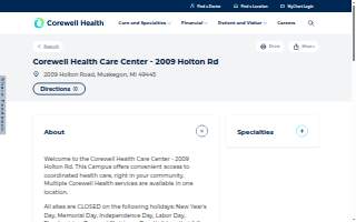 Corewell Health Care Center - 2009 Holton Rd