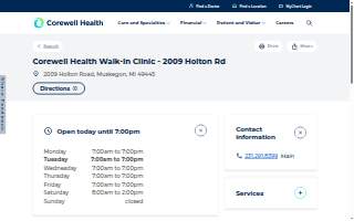 Corewell Health Walk-In Clinic - 2009 Holton Rd