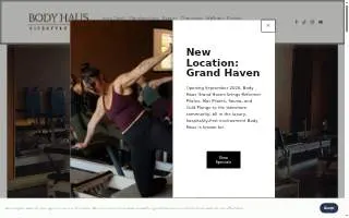 Body Haus Lifestyle Club website