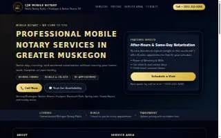 CJW Mobile Notary website