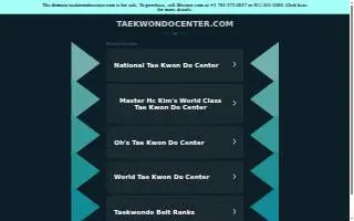 Tae Kwon DO Center of Muskegon Heights website