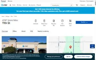 AT&T Store of Niles website