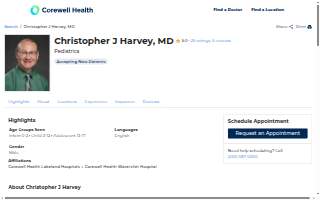 Christopher J. Harvey; MD