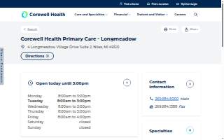 Corewell Health Primary Care - Longmeadow