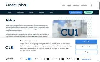Credit Union 1 of Niles website