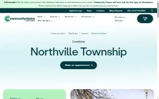 Community Choice Credit Union of Northville website