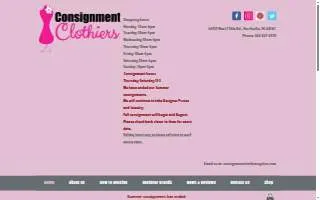 Consignment Clothiers Inc. of Northville website