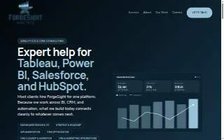ForgeSight Analytics website