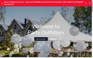 Party Outfitters LLC of Northville website
