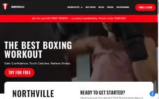 TITLE Boxing Club Northville website