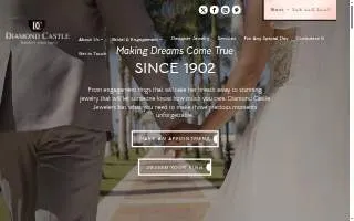 Diamond Castle Jewelers website