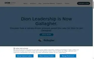 Dion Leadership website