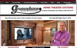 Gramophone Home Theater of Novi website