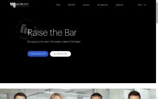 Motor City Orthopedics and Sports Medicine Institute of Novi website