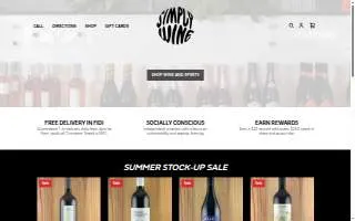 Simply Wine website