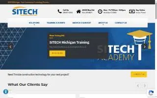 SITECH Michigan website