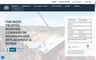 Summit Point Roofing of Novi website