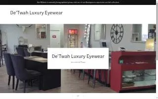 De'Twah Luxury Eyewear website