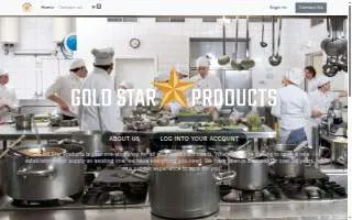 Gold Star Products website