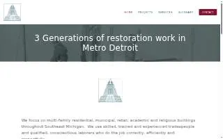Poe Restoration & Waterproofing website