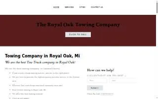 The Royal Oak Towing Company of Oak Park website