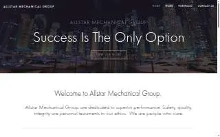 All Star Mechanical of Okemos website