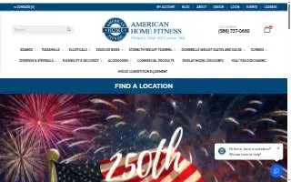 American Home Fitness - Okemos website