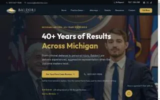 Baldori Law website