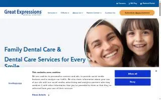 Great Expressions Dental Centers - Okemos website