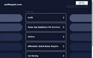 Swift Windshield Repair of Okemos website