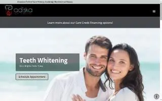 Adiska Family Dental website