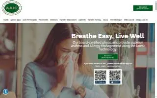 Asthma, Allergy, & Immunology Center of Owosso website