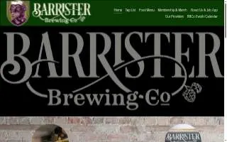 Barrister Brewing Company website
