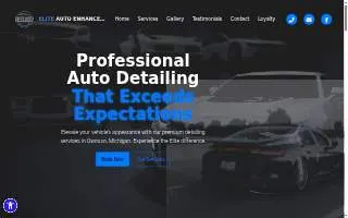 Elite Auto Enhancement website