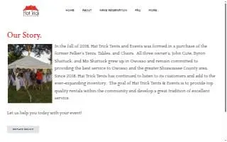 Hat Trick Tents & Events website