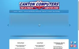 Canton Computers website