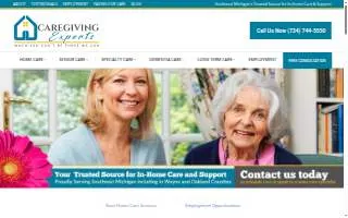 Caregiving Experts LLC website