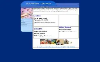 Dr. Paul Kenzie Optometrist website