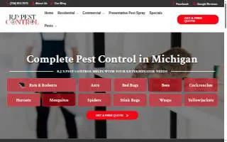 R.J.'s Pest Control of Plymouth website