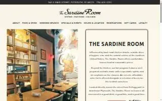 The Sardine Room website