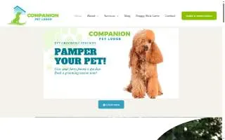 Companion Pet Lodge website