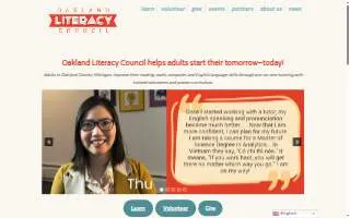 Oakland Literacy Council website