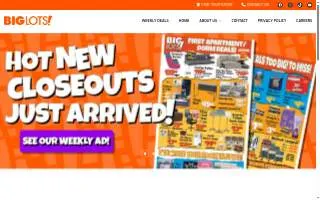 Big Lots of Port Huron website