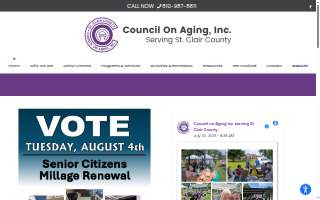 Council on Aging, Inc., serving St. Clair County