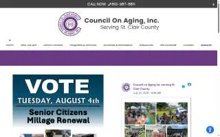 Council on Aging, Inc., serving St. Clair County website